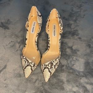 Steve Madden reptile print shoes